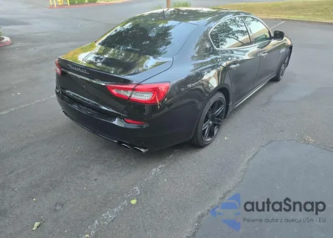 2014 Maserati Quattroporte S z USA, uszkodzony, nr VIN ZAM56RRA6E1089719